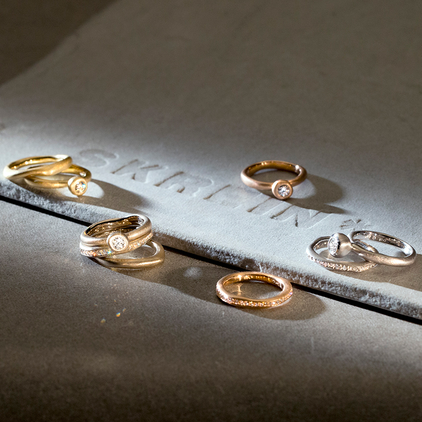LAVA Diamantring, individuelle Verlobungsringe mit Brillanten aus der Schmuckwerkstatt SKREIN* Wien